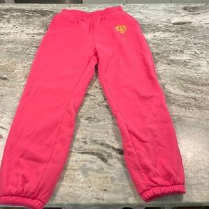 Pink bright sweats no stains